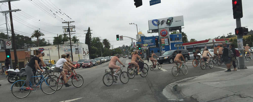 Naked Bike Riders in Los Angeles